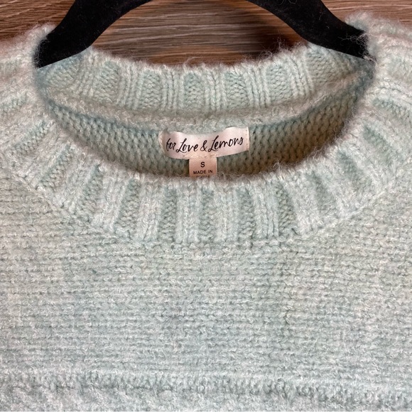 For Love and Lemons Green Knit Sweater NWT Size S - Picture 3 of 8